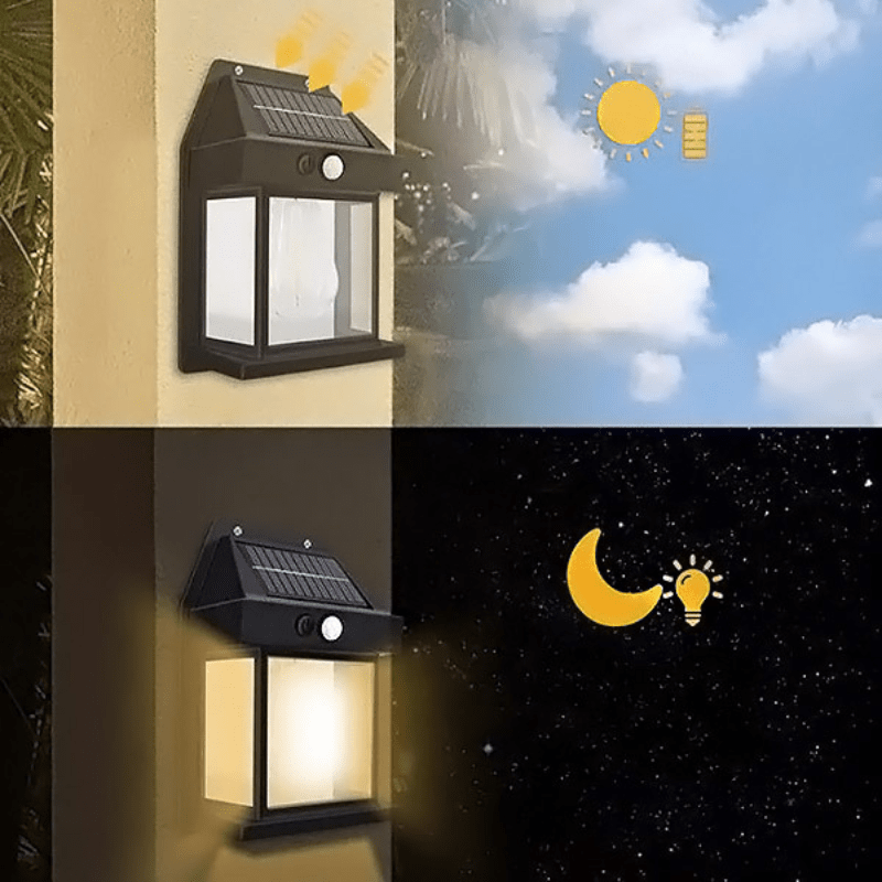 Ampoule murale solaire intelligente