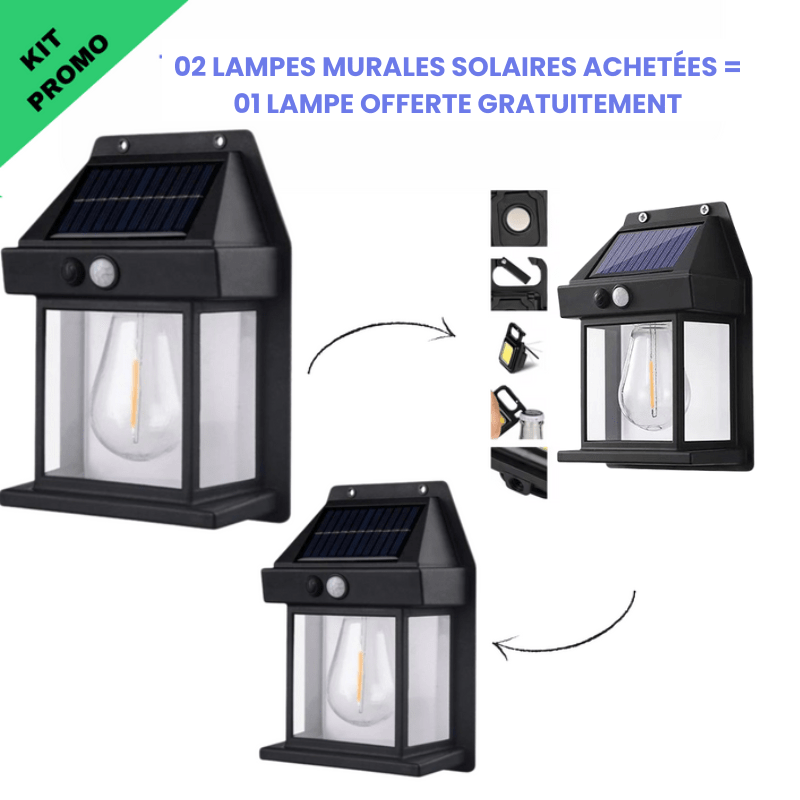 Ampoule murale solaire intelligente